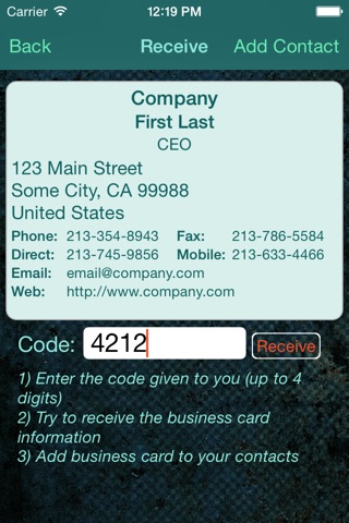 Business Card Exchange screenshot 4
