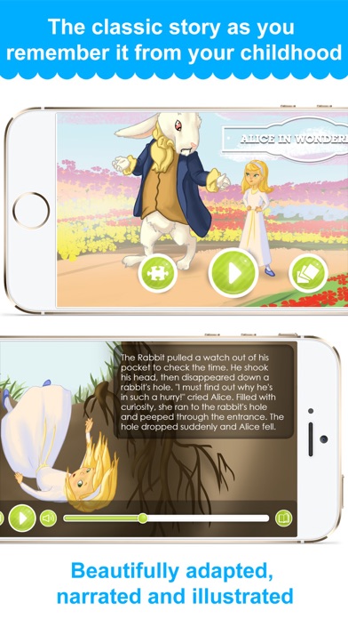 How to cancel & delete Alice in Wonderland - Narrated classic fairy tales and stories for children from iphone & ipad 1