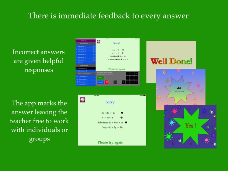 Simultaneous Equations - substitution, elimination, and problem solving screenshot-4