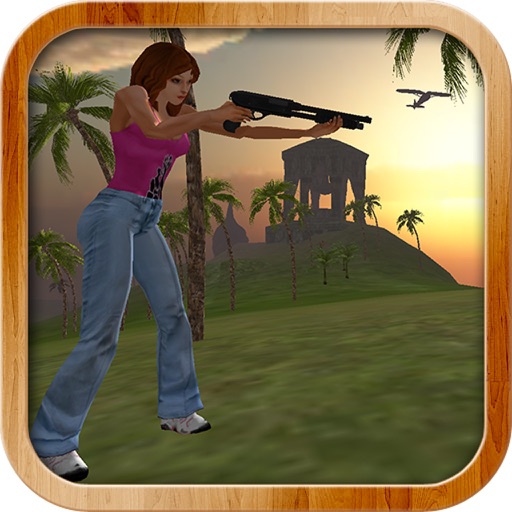 Hunter Girl Tropical Island iOS App