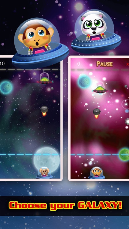 Animal Galaxy Escape Aliens Space Invaders Bubble Shooter Game screenshot-3