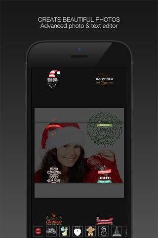 XmasPicFun : Merry Christmas & Happy New Year - Photo Editor screenshot 2