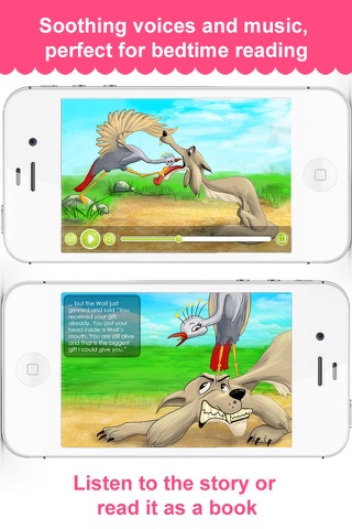 The Wolf and the Crane - Narrated classic fairy tales and stories for children screenshot 2
