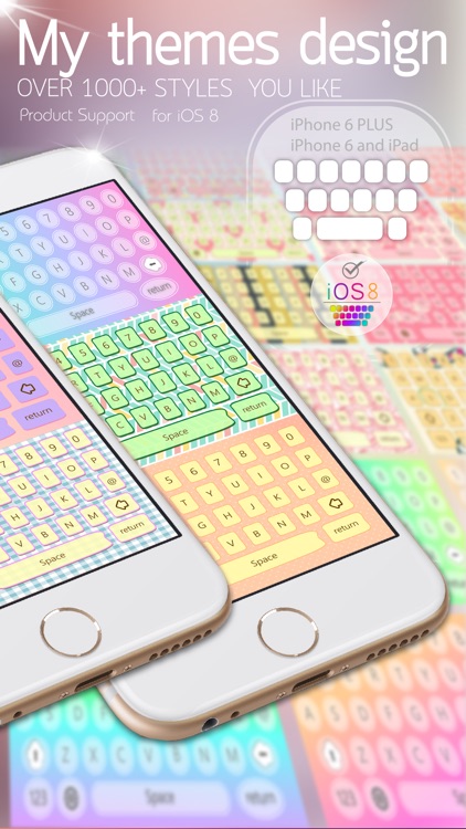 Pastel Keyboard Color Full