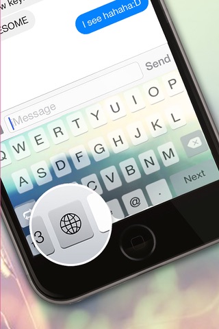 Custom Keyboard Blur Wallpaper Keyboard Design Themes screenshot 2