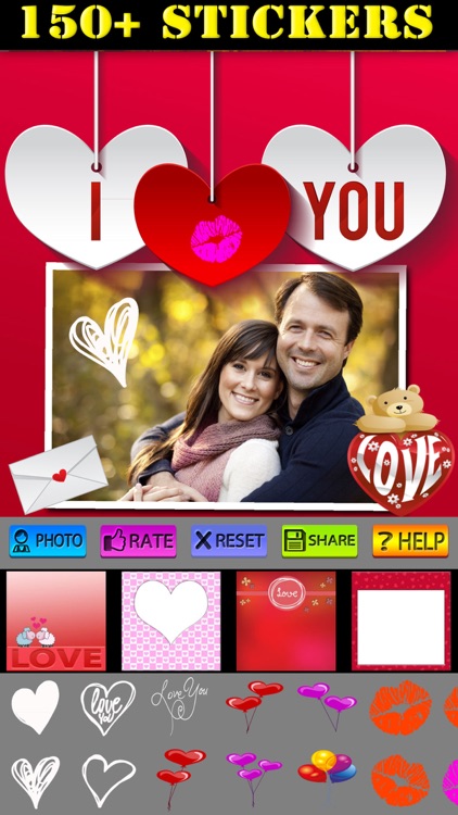 I Love You Photo Frames and Labels