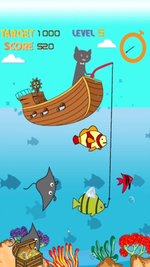 Magnetic Cat Fishing Games for Kids: 磁小貓釣魚遊戲的孩子！釣到魚，你可以(圖3)-速報App