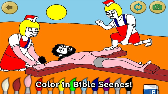 Life of Jesus: The Cross - Bible Story, Coloring, Singing, a(圖4)-速報App