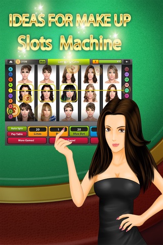 Ideas for Make Up Slots Machine - A Huge Paradise of Exciting Lips, Eyes and Faces screenshot 2