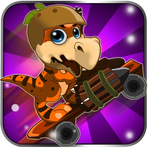 Jurassic Dark - Cute Dinosaur Dash on a Surfer Skateboard iOS App