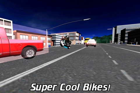 Police Bike Racing Simulator 3D – Chase & Shoot Crime Town Street Robbers Cars as an police moto driver screenshot 2