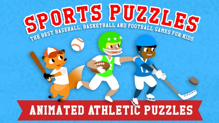 Sports Puzzles for Kids - The Best Baseball, Basketball, Soccer and Football Games with Boys, Girls and Animals - Education Edition screenshot-0