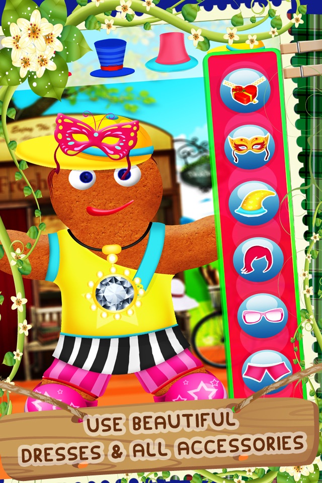 Gingerbread Man Dress Up Mania - Free Addictive Fun Christmas Games for Kids, Boys and Girls screenshot 4
