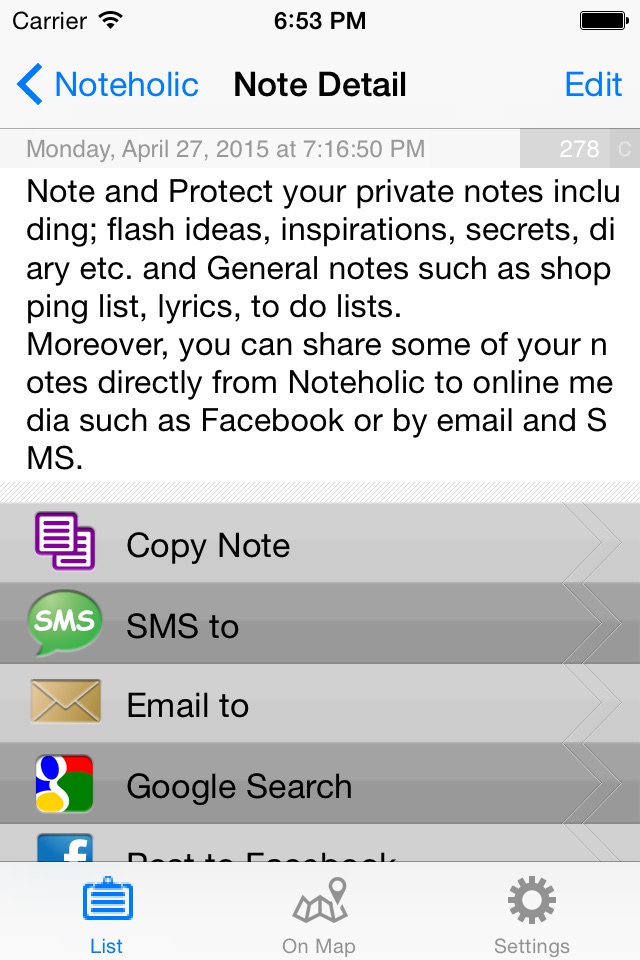 Noteholic screenshot 3