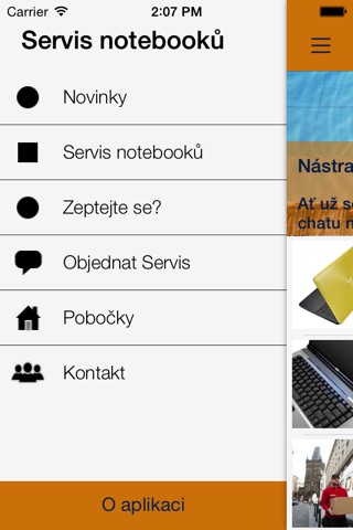 Servis notebooků screenshot 2