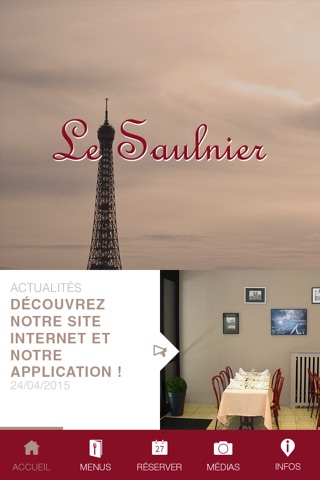 Le Saulnier - Restaurant Paris screenshot 2