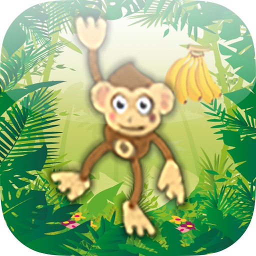SeeSaw Monkey Jump For Bananas In The Jungle Icon