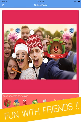 2016 santa fun sticker book - christmas emoji popart holiday edition screenshot 2