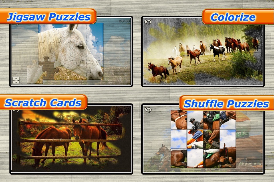 Mighty Horses - Real Horse Picture Puzzle Games for kids screenshot 2