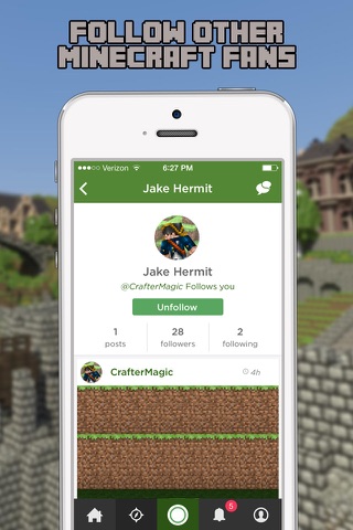 InstaMine - Social Network for Minecraft! Skins, Wiki, Servers, Mods & More screenshot 2