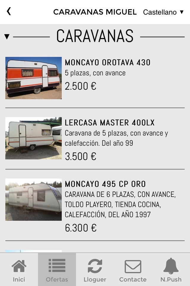 Caravanas Miguel screenshot 2