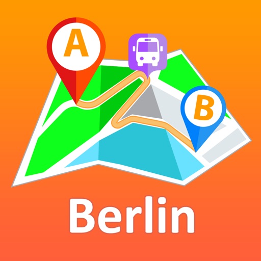 Berlin offline map with public transport route planner for my journey