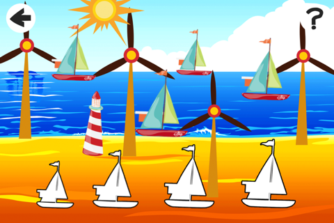 A Sort By Size Game for Children: Learn and Play with Sailing Boat screenshot 2