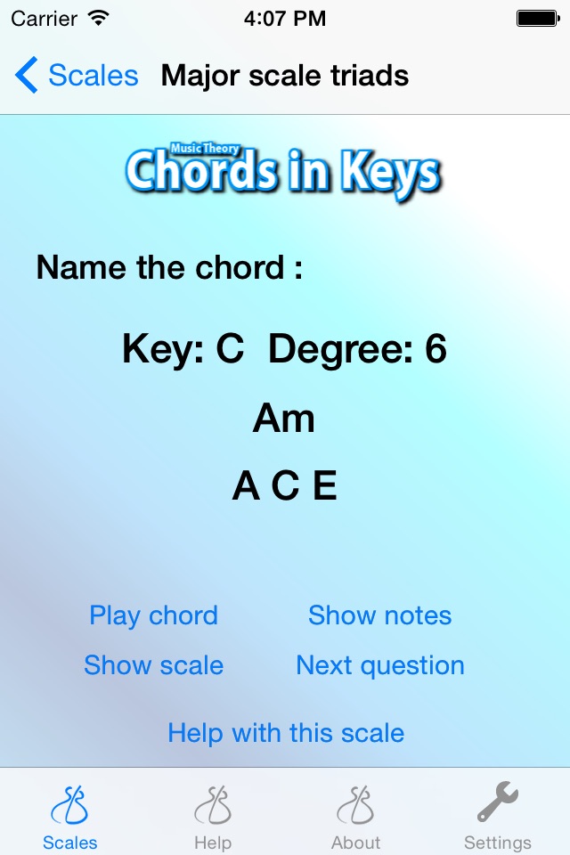 Music Theory - Chords in Keys screenshot 4