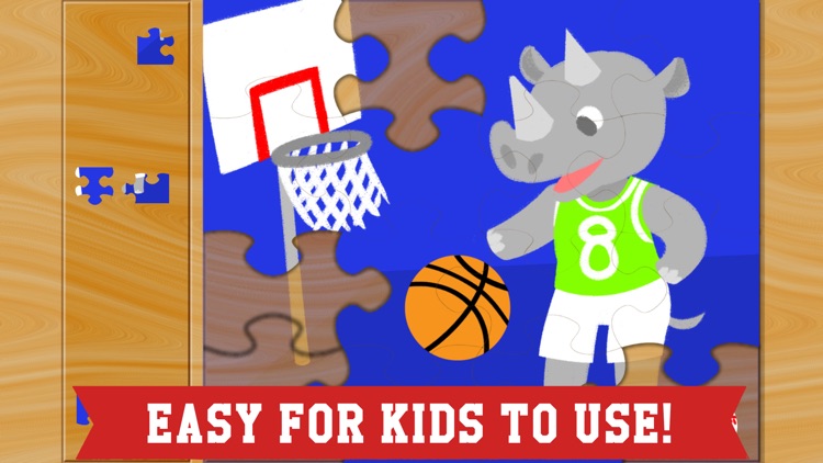 Sports Puzzles for Kids - The Best Baseball, Basketball, Soccer and Football Games with Boys, Girls and Animals - Education Edition