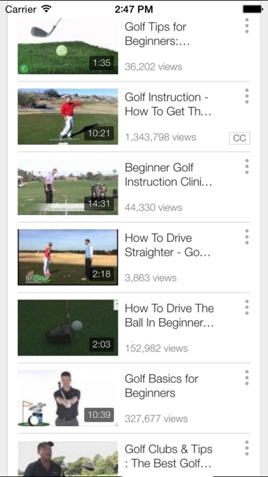 Golf Lessons and Inst... screenshot1