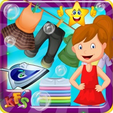Activities of Kids Laundry & Cloth Ironing – Learn to cleanup dirty dresses & clothes in this washing game