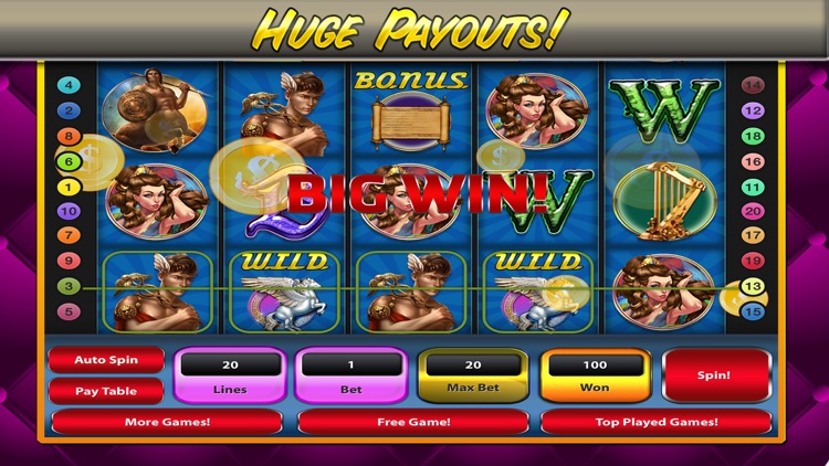 A Greek Gods Slot Machines - Zeus Mount Olympus Odyssey Casino Slots