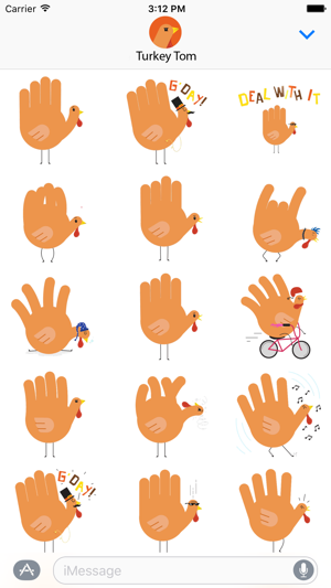 Hand Turkey Stickers(圖4)-速報App