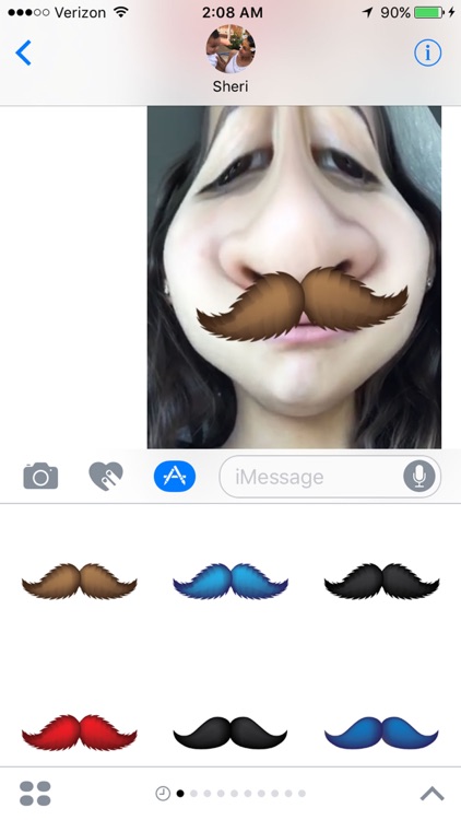 Mustache Stickers Pack