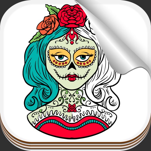 Day of the Dead Coloring Book iOS App
