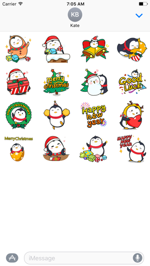 Merry Christmas Penguin - Animated Stickers(圖1)-速報App