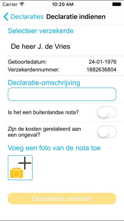 Azivo Declaratie-App