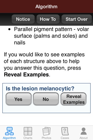 Dermoscopy Two Step Algorithm screenshot 2