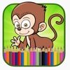 Paint Regular Baby Monkey Coloring Book Edition