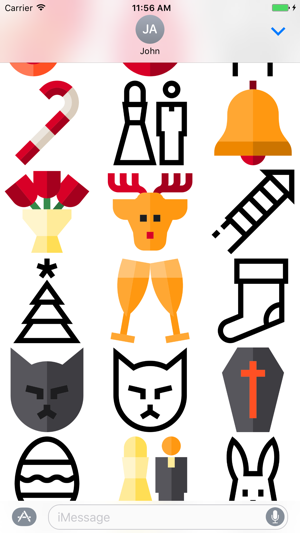 Holiday Stickers - Festive iMessage Emoji(圖2)-速報App