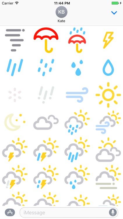 Weather Stickers Color