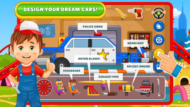 Car Builder Games: Police Car(圖3)-速報App