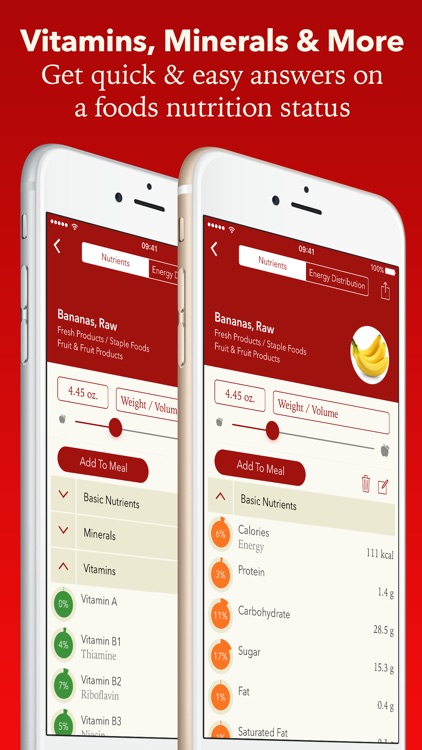NutriCheck: Nutrition Facts & Vitamins for Foods