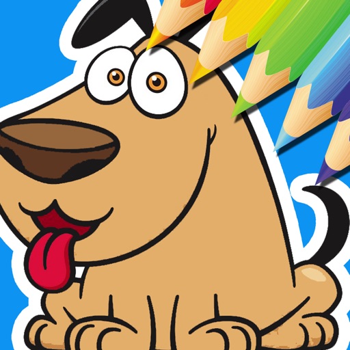 Draw Game Puppy Patrol Coloring Page Free Version iOS App