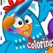 Coloring farm hens for cute babies free to play