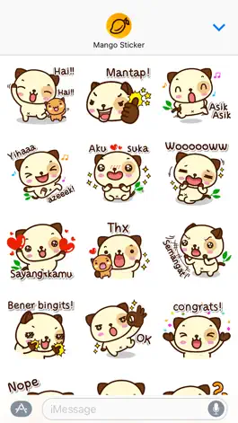 Game screenshot Pandadog (Bahasa Indonesia) - Mango Sticker apk