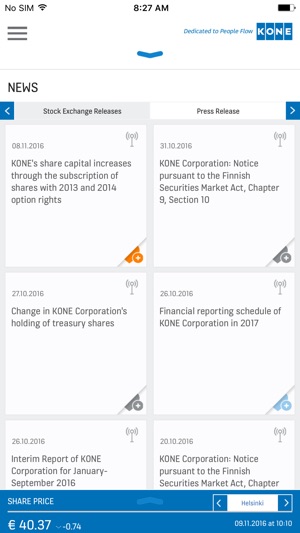 KONE Investor Relation App(圖3)-速報App