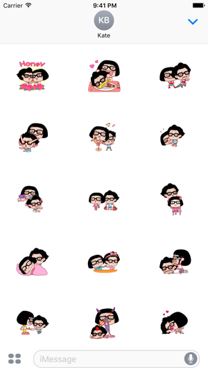 Couple Hana - I love you animated stickers pack(圖4)-速報App