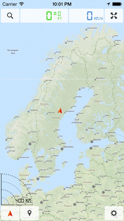 Scandinavia: Denmark, Norway, Sweden, Finland - Offline Map & GPS Navigator