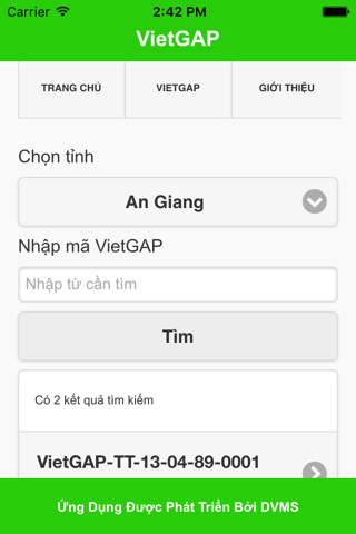 VietGAP screenshot 2